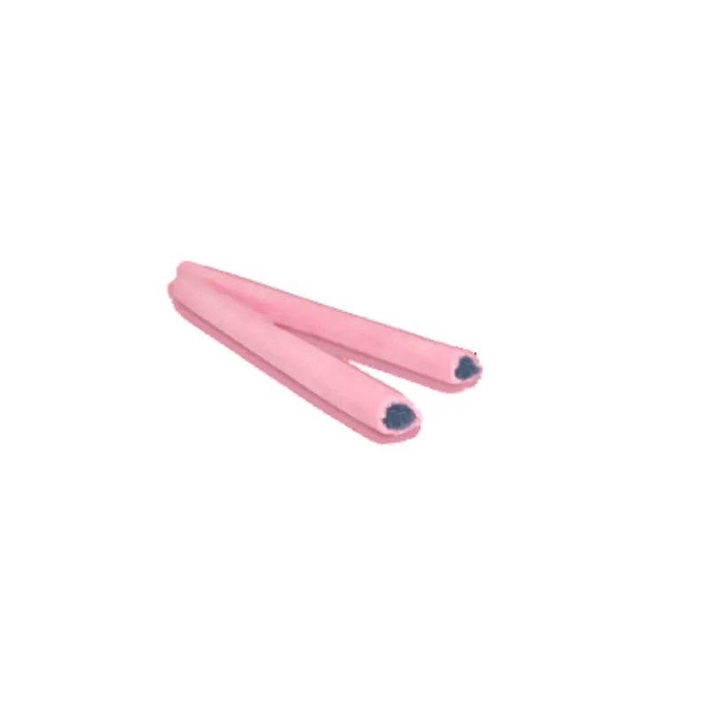 Barritas de regaliz de color rosa vibrante con un tierno relleno dulce y delicioso sabor a chicle clásico