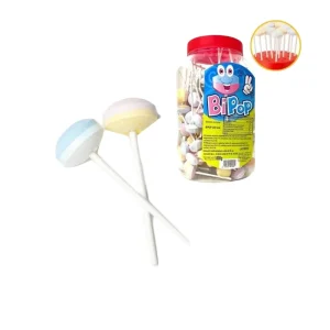 Delicioso caramelo comprimido con palo